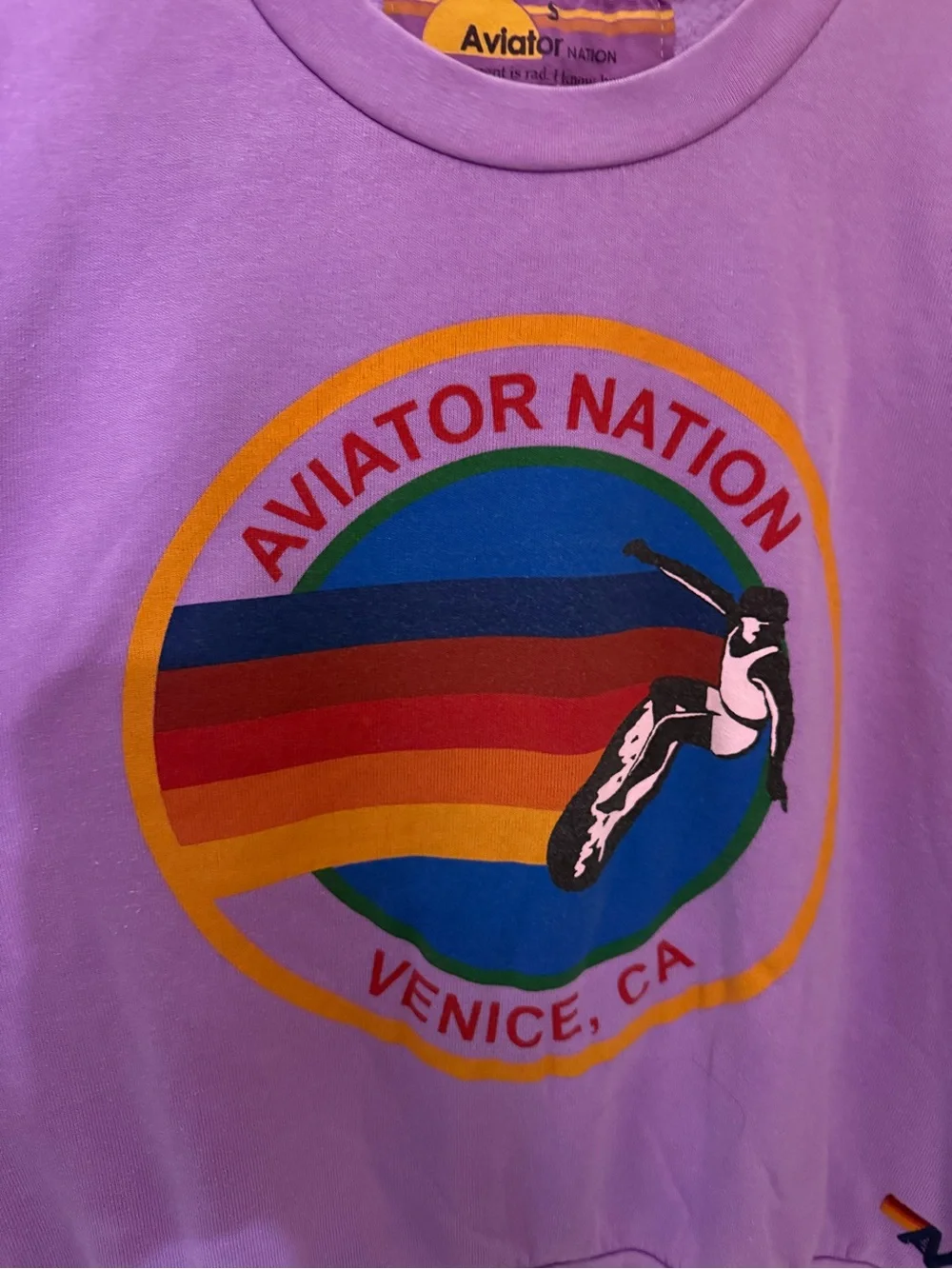 Aviator Nation Purple Sweatshirt - Picture 3 of 7